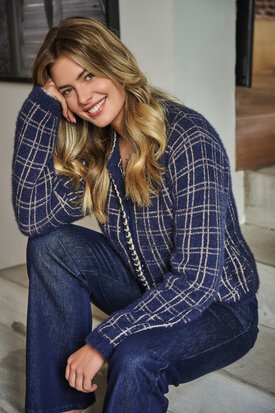 C&S Naomi pants Denim Dark Blue
