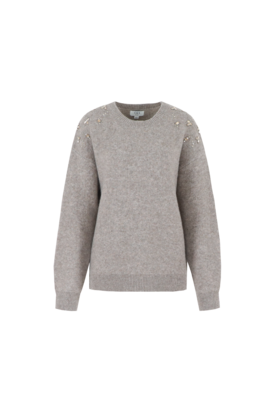C&S Kirsten knit pullover bronze
