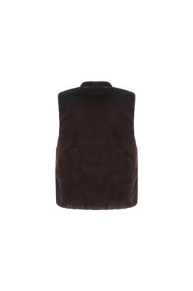C&S Gabrielle gilet Dark Chocolate