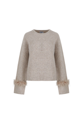 Fluresk Rielle knit sweater warm taupe