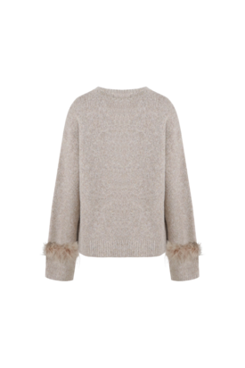 Fluresk Rielle knit sweater warm taupe
