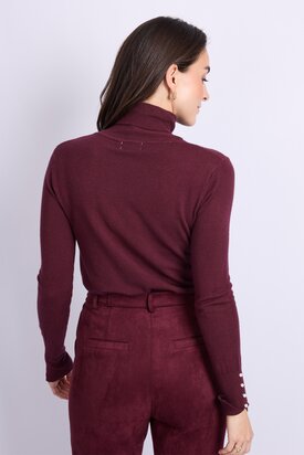 C&S Kalisse knit pullover Amarone Cabernet