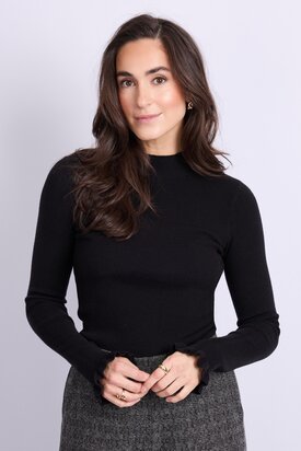 C&S Astrid knit pullover black