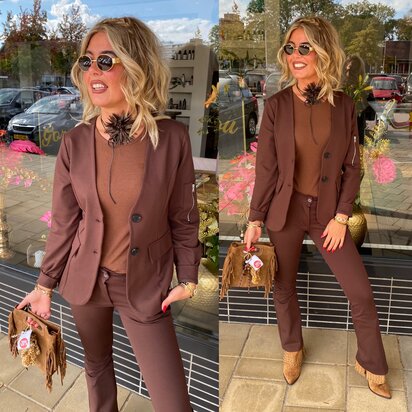 Chastar Sevanne blazer bruin