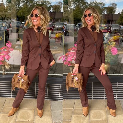 Chastar Sevanne blazer bruin