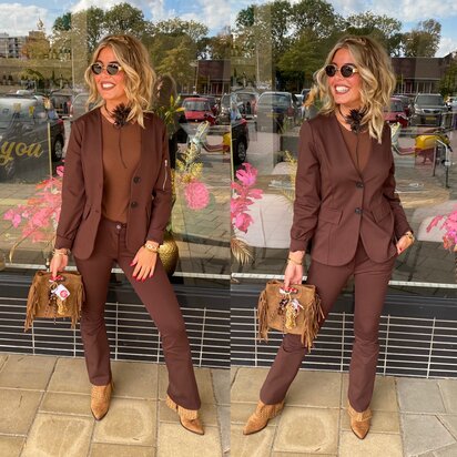 Chastar Sevanne blazer bruin