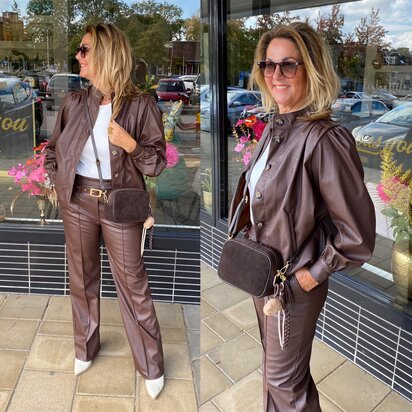 Chastar pu broek bruin