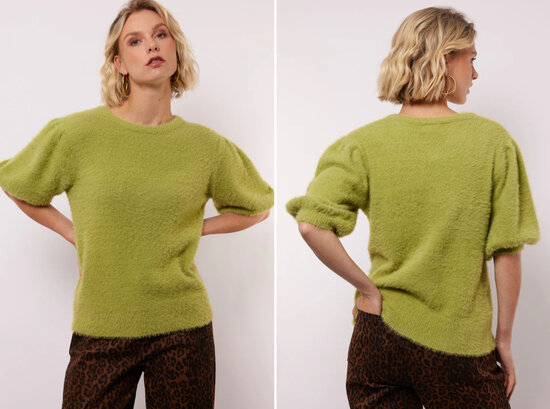 Fluresk Moraine knit top vanille palm