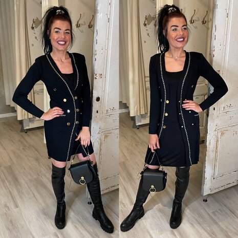 COCO dress/vest - zwart