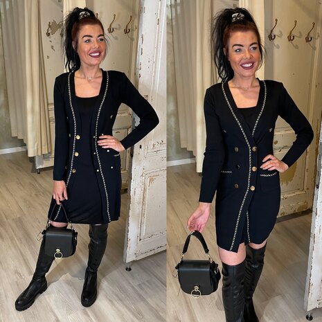 COCO dress/vest - zwart