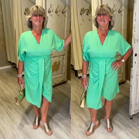 Azzuro Dress - appel groen