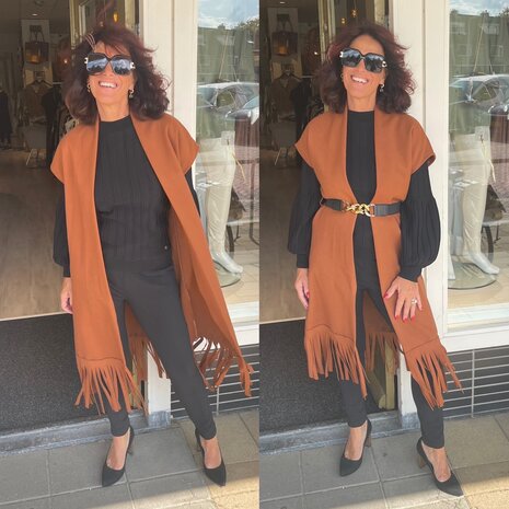 Ageeth Gilet - camel