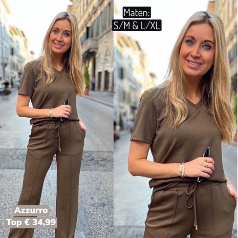 Azzurro broek - army