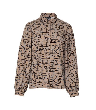 G Maxx - Gwynne Blouse Latte/Zwart