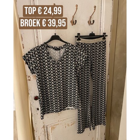 Chastar Mieke travel  top - print