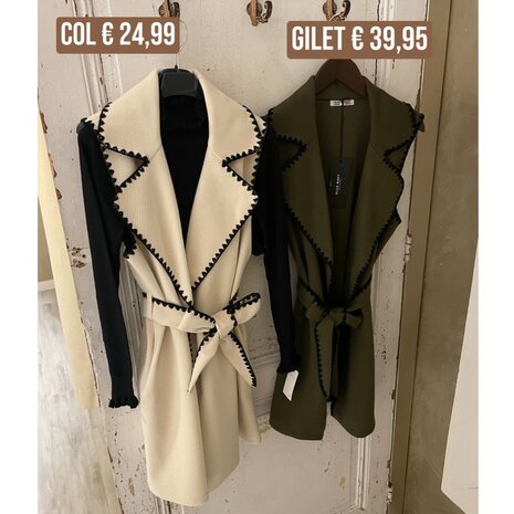 Bernice gilet - army
