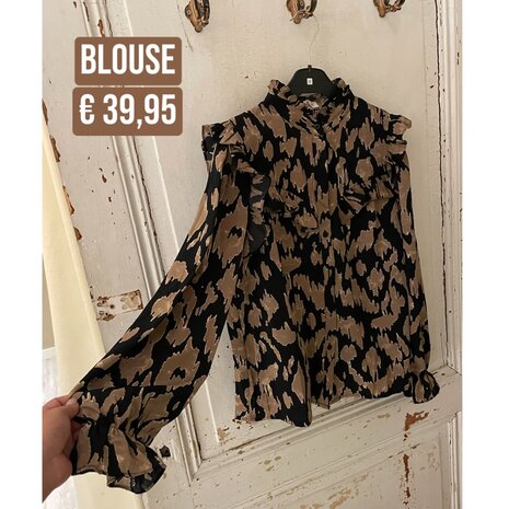 Aime blouse - leo print