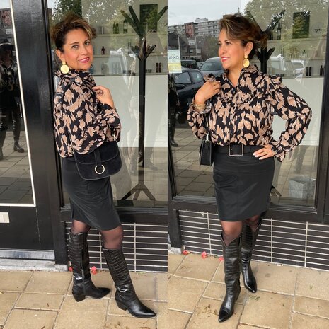 Aime blouse - leo print