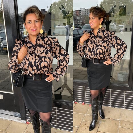 Aime blouse - leo print