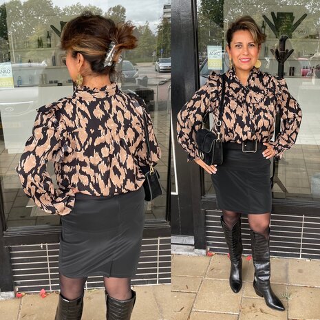 Aime blouse - leo print