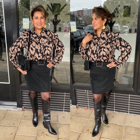 Aime blouse - leo print