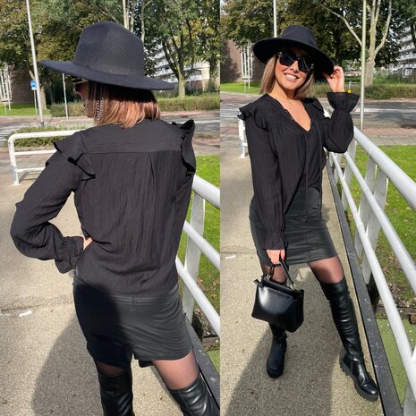 Willeke blouse - zwart