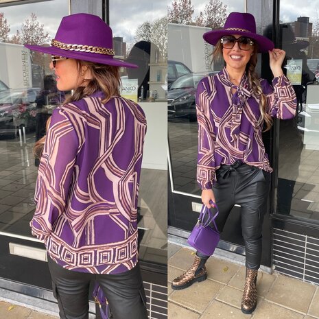 Saartje blouse - paars