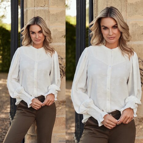 G Maxx Brandy blouse - Offwhite