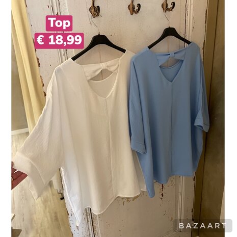 Marinka top blouse  - blauw