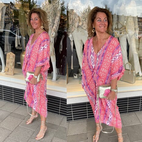 Mandy Leslie dress - roze/paars