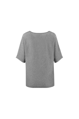 55. G Maxx Edlin fijngebreide top gray melange