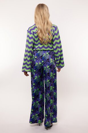 36. Fluresk Kikki broek cool purple/ fresh lime