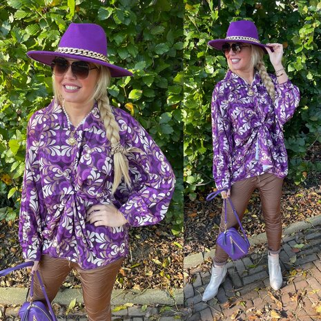 17. Rianne tuniek blouse - paars
