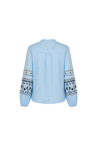 C&S Cascade blouse ice blue