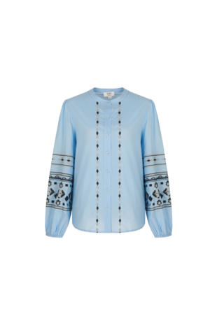 C&S Cascade blouse ice blue