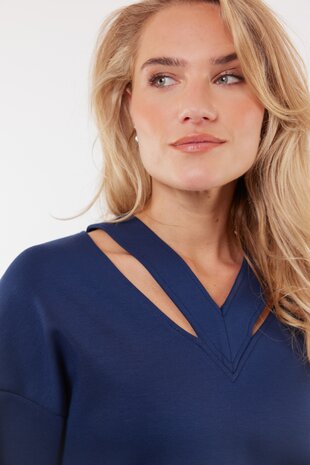 C&S Lilliane top navy blue