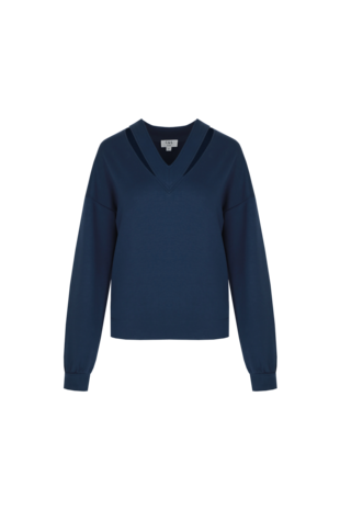 C&S Lilliane top navy blue