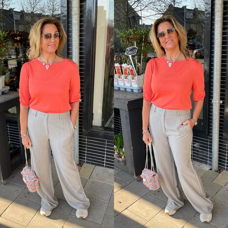 C&S Mirandy top spicy coral