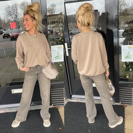 Wide leg denim dirthy wassing