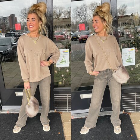 Wide leg denim dirthy wassing