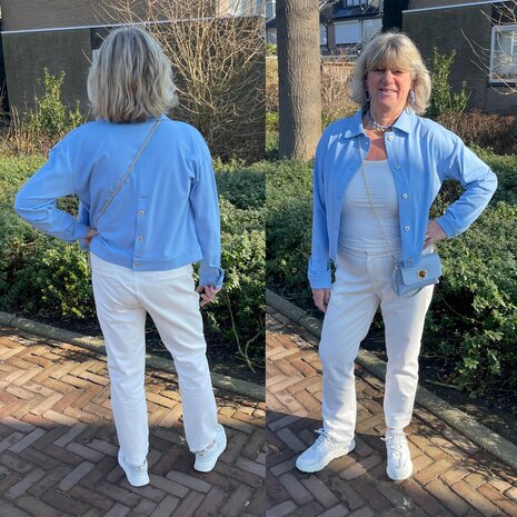 C&S Corby jacket ice blue