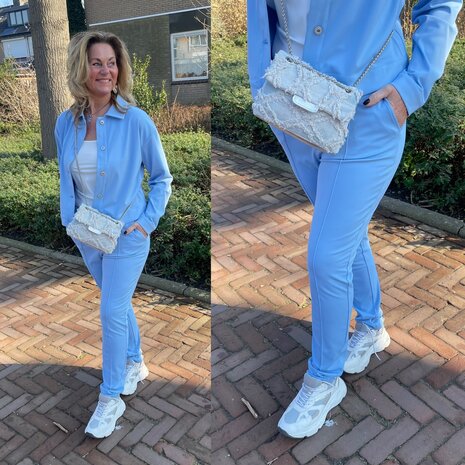 C&S Nola pants ice blue