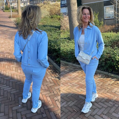 C&S Nola pants ice blue