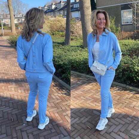 C&S Nola pants ice blue
