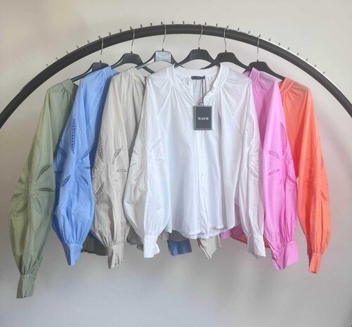 Kitty katoen blouse - wit