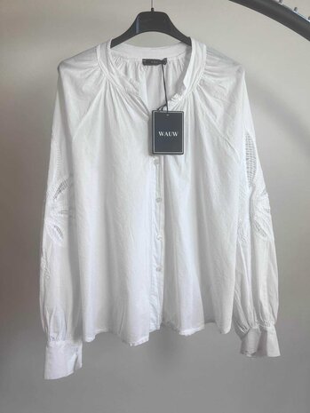 Kitty katoen blouse - wit