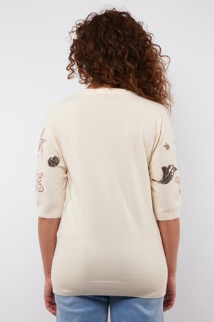 C&S Mylo sweater wool white