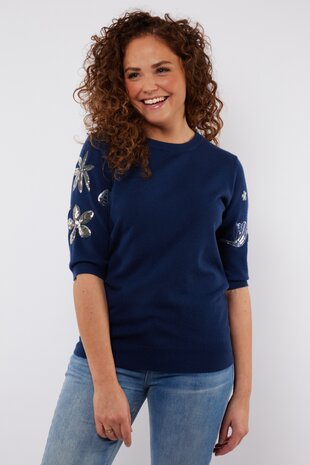 C&S Mylo sweater navy blue