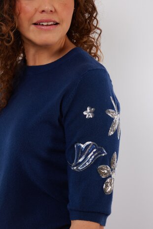 C&S Mylo sweater navy blue