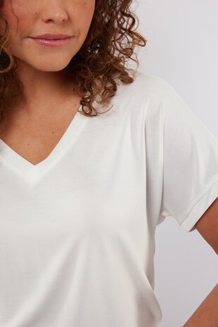 C&S Clementine top offwhite